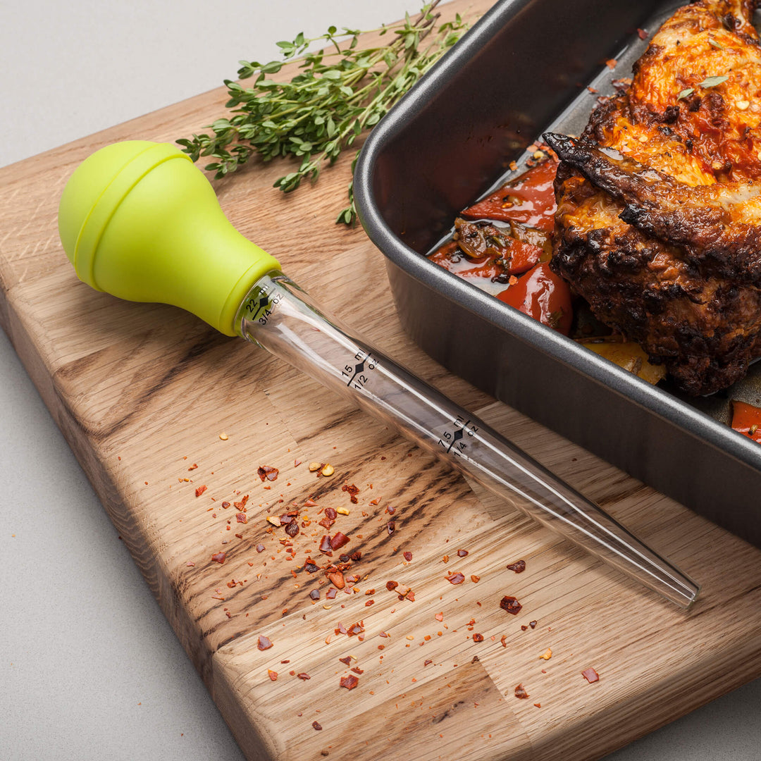 Silicone Heat Proof Baster with Cleaning Brush