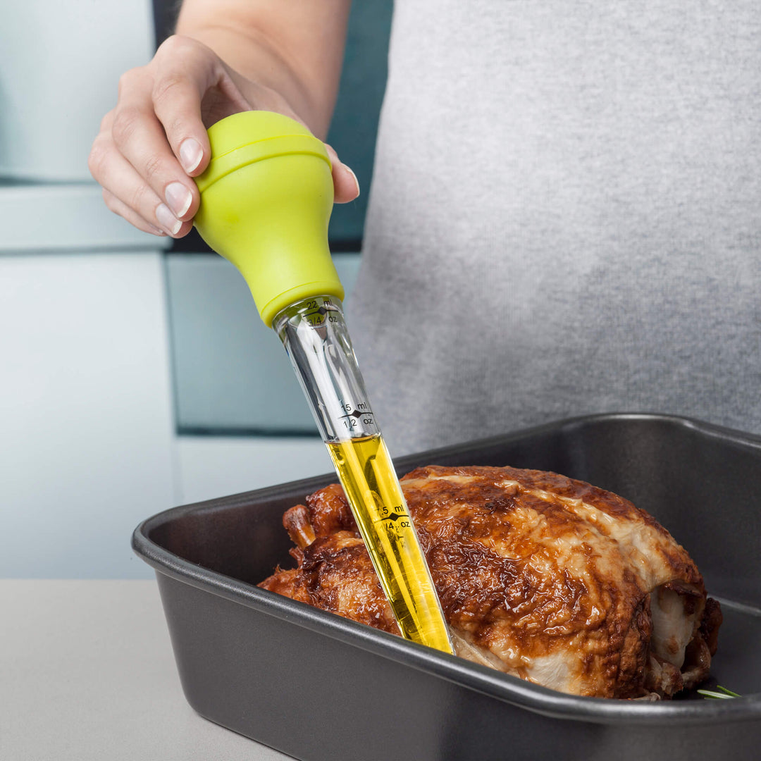 Silicone Heat Proof Baster with Cleaning Brush