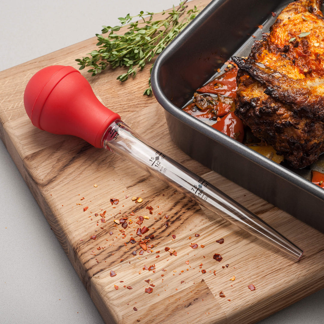 Silicone Heat Proof Baster with Cleaning Brush