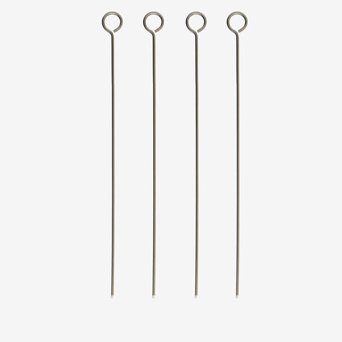 Stainless Steel Skewers, Set of 4, Available in 3 Sizes
